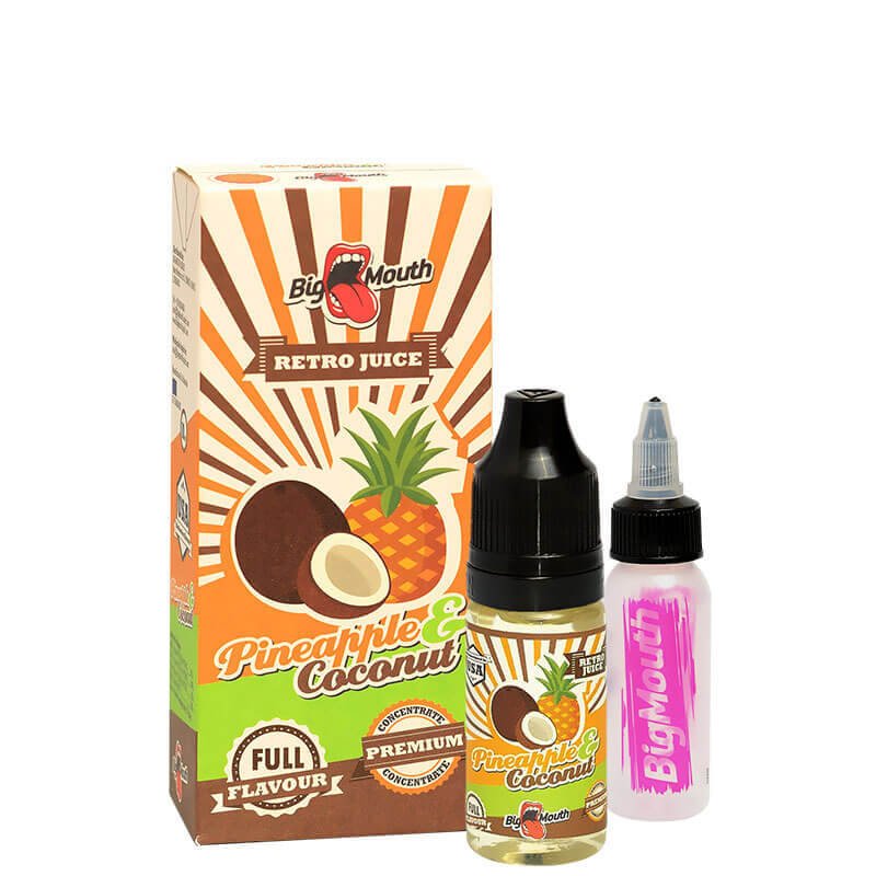 Big Mouth Retro Juice PINEAPPLE and COCONUT - 10 ml